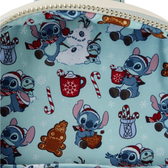 Loungefly Disney Lilo & Stitch Stitch Snow Angel Cosplay Mini Backpack NWT - Picture 9 of 9